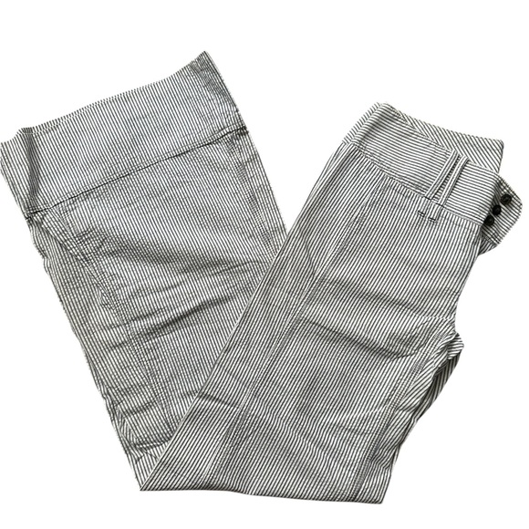 Free People Pants - FREE PEOPLE Women’s Blue/Grey & White Striped Wide Leg Pants NWOT